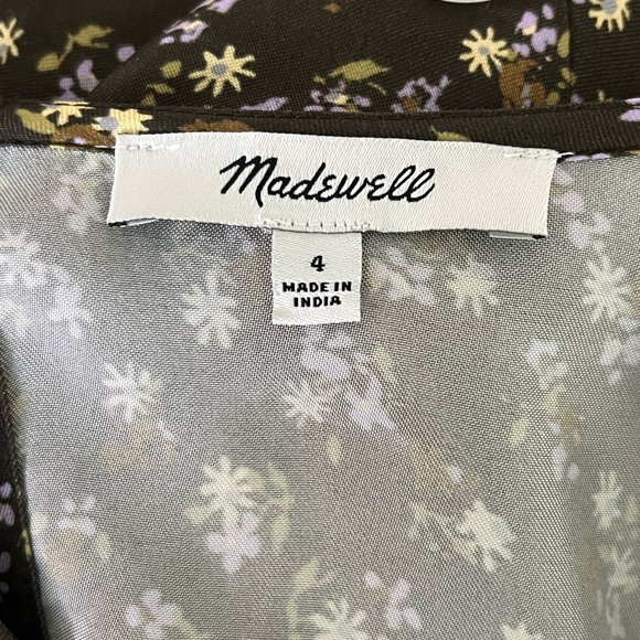 Madewell wide v-neck midi dress size 4 - Picture 7 of 15